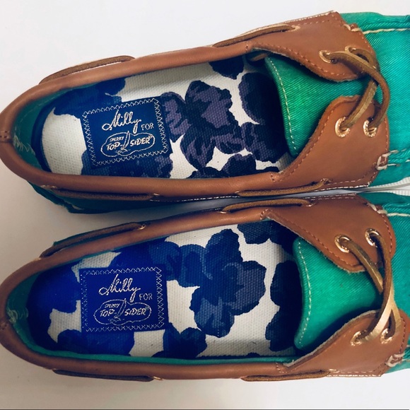 Milly of NY x Sperry Top-Sider in Green Salt Wash (New w/ original packaging) - Picture 7 of 10